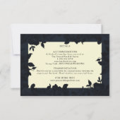 Dunkelblaue verzierte Blumenzwiebeldetails (Vorderseite)