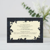 Dunkelblaue verzierte Blumenzwiebeldetails (Stehend Vorderseite)