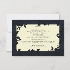 Dunkelblaue verzierte Blumenzwiebeldetails