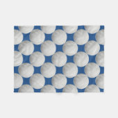 Dunkelblaue Volleyball-Fleece-Decke Fleecedecke (Vorderseite (Horizontal))