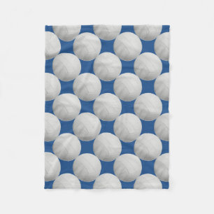 Dunkelblaue Volleyball-Fleece-Decke Fleecedecke
