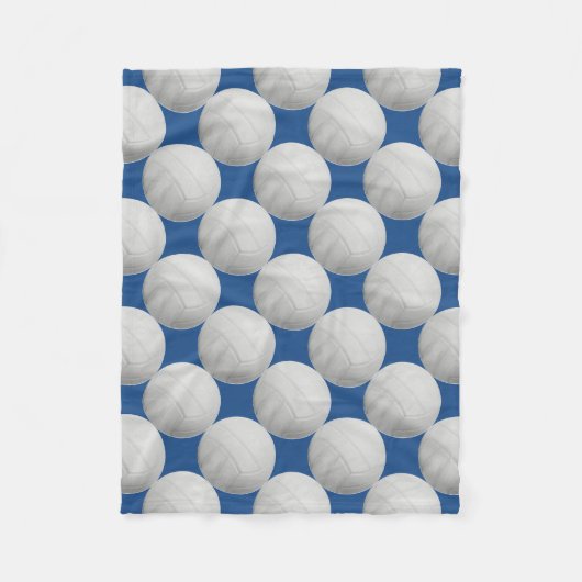 Dunkelblaue Volleyball-Fleece-Decke Fleecedecke (Vorderseite)