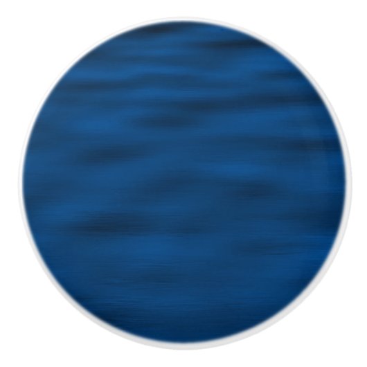 Dunkelblaue Wasserarme Keramikknauf (Vorderseite)