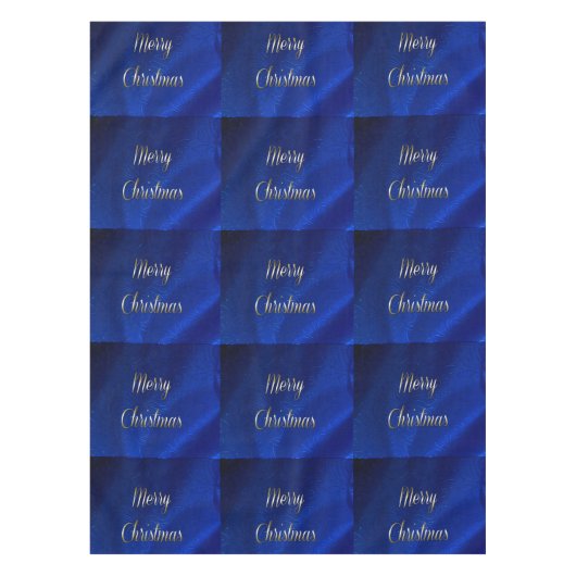 Dunkelblaue Weihnachten Tischdecke (Vorderseite)