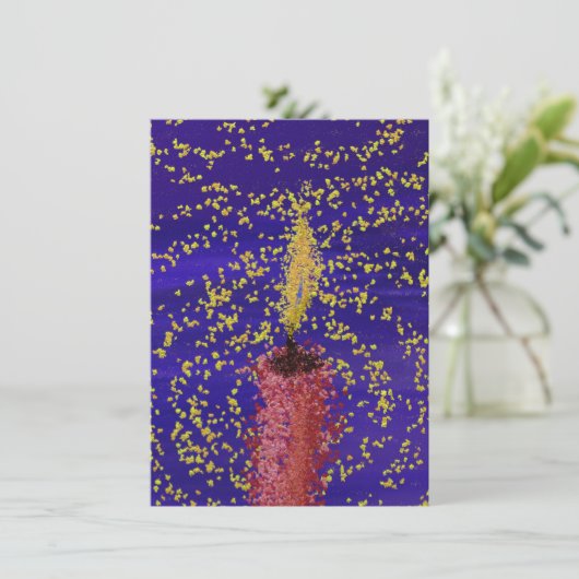 Dunkelblaue Weihnachtskarte Feiertagskarte (Stehend Vorderseite)