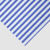 Dunkelblaue, weiße und blaue Pastellstreifen Seidenpapier (Ausschnitt)