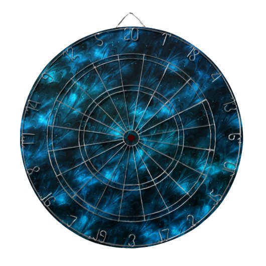 Dunkelblaue Wellen Dartscheibe (vorne)