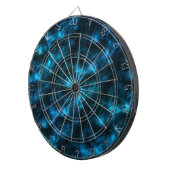Dunkelblaue Wellen Dartscheibe (Vorderseite rechts)