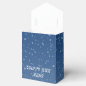 dunkelblaue Winternacht Geschenkschachtel (Geöffnet)