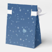 dunkelblaue Winternacht Geschenkschachtel (Rückseite)