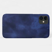 Dunkelblaue Wolken Case-Mate iPhone Hülle (Rückseite (Horizontal))