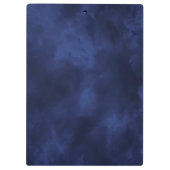 Dunkelblaue Wolken Klemmbrett (Rückseite)