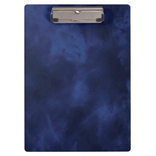 Dunkelblaue Wolken Klemmbrett (Vorderseite)
