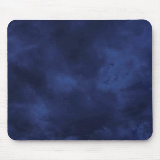 Dunkelblaue Wolken Mousepad (Vorne)