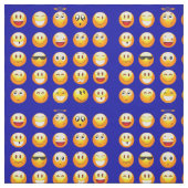 dunkelblauer Emojintstoff Stoff (Muster)