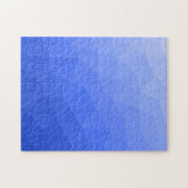 Dunkelblauer Farbverlauf geometrisches Mesh-Muster Puzzle (Horizontal)