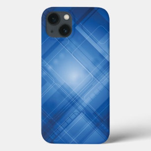 Dunkelblauer High-Techer Hintergrund iPhone 13 Hülle