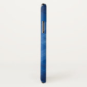 Dunkelblauer High-Techer Hintergrund Case-Mate iPhone Hülle (Hinten/Rechts)