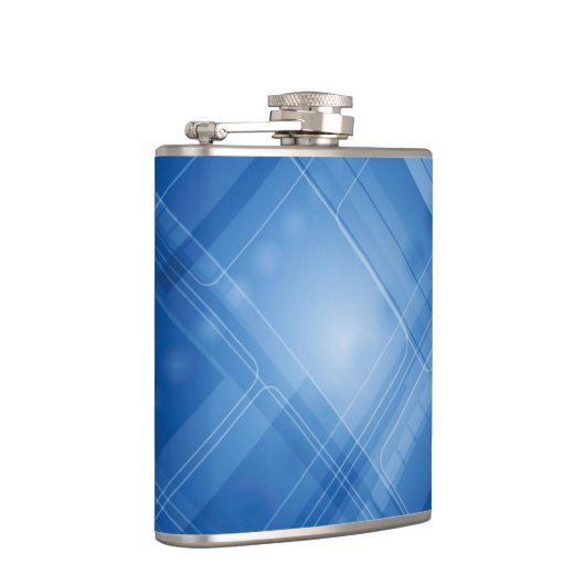 Dunkelblauer High-Techer Hintergrund Flachmann (Rechts)