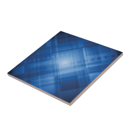 Dunkelblauer High-Techer Hintergrund Fliese (Seite)