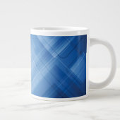 Dunkelblauer High-Techer Hintergrund Jumbo-Tasse (Rechts)
