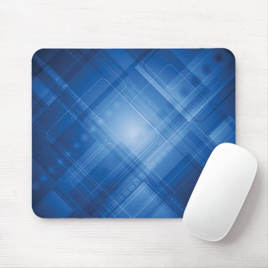 Dunkelblauer High-Techer Hintergrund Mousepad (Mit Mouse)