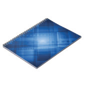 Dunkelblauer High-Techer Hintergrund Notizblock (Linke Seite)