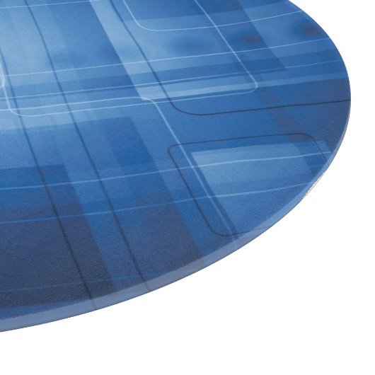 Dunkelblauer High-Techer Hintergrund Schneidebrett (Ecke)