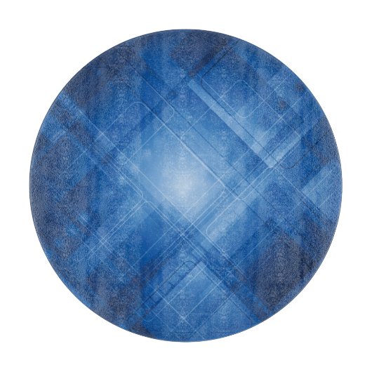 Dunkelblauer High-Techer Hintergrund Schneidebrett (Vorderseite)