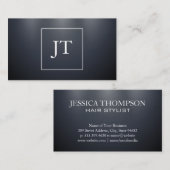 Dunkelblauer Hintergrund mit Licht Visitenkarte (Vorne/Hinten)