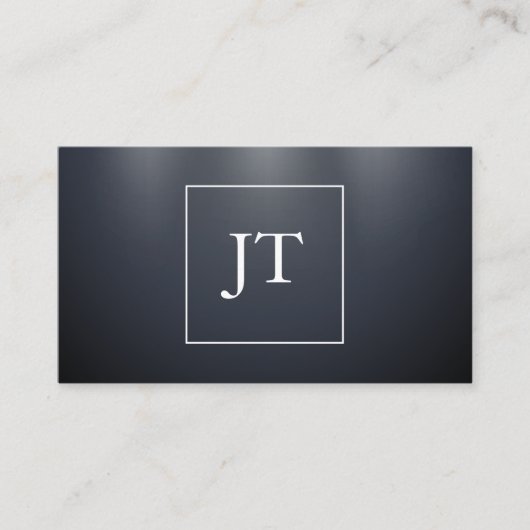 Dunkelblauer Hintergrund mit Licht Visitenkarte (Vorderseite)