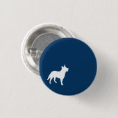 Dunkelblauer Hundeknopf Button (Vorne & Hinten)