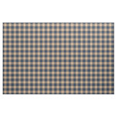 Dunkelblauer Kaffee Tan Brown Tartan Squares Muste Stoff (Yard (91,4 cm))