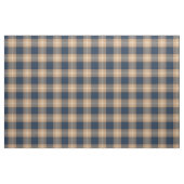 Dunkelblauer Kaffee Tan Brown Tartan Squares Muste Stoff (Fat Quarter (45,7 x 55,9 cm))