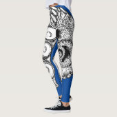 dunkelblauer Kraken Tentacle Leggings (Links)