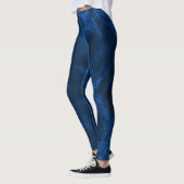 Dunkelblauer Marmor Leggings (Links)