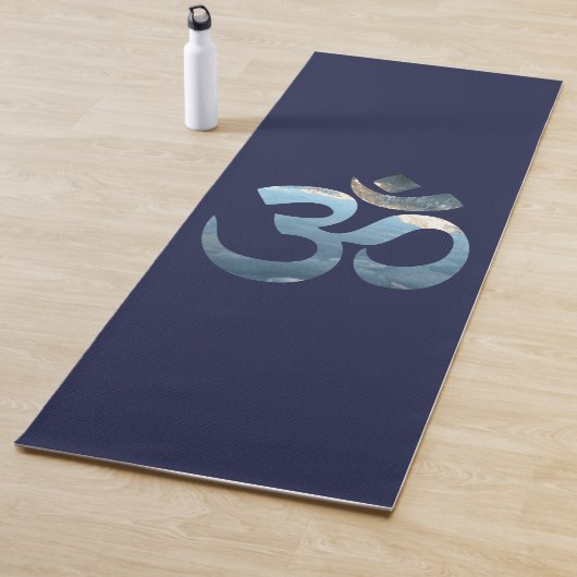 Dunkelblauer Om Mantra Yoga Mat Ocean Meditation Yogamatte (Beispiel)