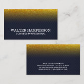 Dunkelblauer Schachtel Gold Flake Glitzer Visitenkarte (Vorne/Hinten)