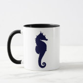 Dunkelblauer Seepferdchen Tasse (Links)