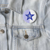 Dunkelblauer Star-Button blass weiß Button (Beispiel)