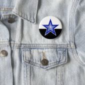 Dunkelblauer Star-Button weiß schwarz Button (Beispiel)