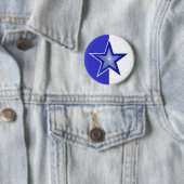 Dunkelblauer Star-Knopf blau weiß Button (Beispiel)