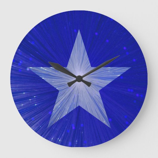 Dunkelblauer Star rund um die Uhr (Vorderseite)