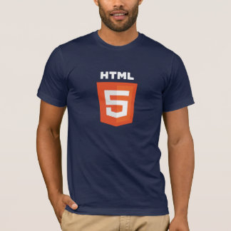 Dunkelblauer T - Shirt HTML5