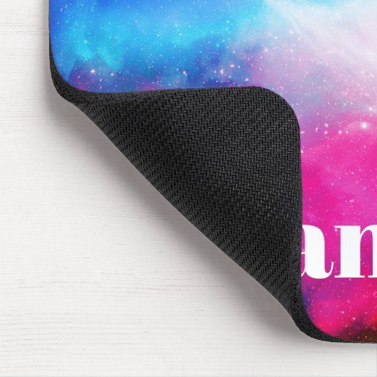 Dunkelblauer und rosa Holografischer Himmel mit In Mousepad (Ecke)