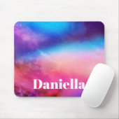 Dunkelblauer und rosa Holografischer Himmel mit In Mousepad (Mit Mouse)