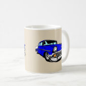 Dunkelblaues 57 Bel Air Kaffeetasse (VorderseiteRechts)
