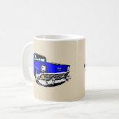 Dunkelblaues 57 Bel Air Kaffeetasse (Vorderseite Links)