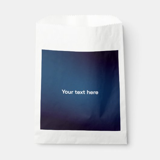 Dunkelblaues Abstraktes Muster | Füge Text hinzu Geschenktütchen (Vorderseite)