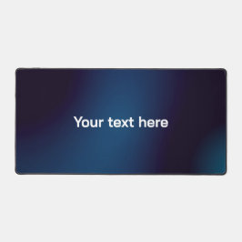 Dunkelblaues Abstraktes Muster | Füge Text hinzu Schreibtischunterlage